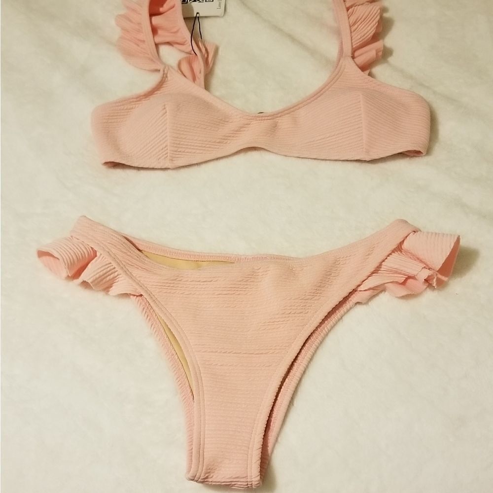 Sunygal bikini set ligth pink new with tags small